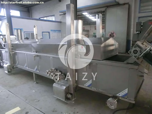 Mesh conveyer frying machine 2 2