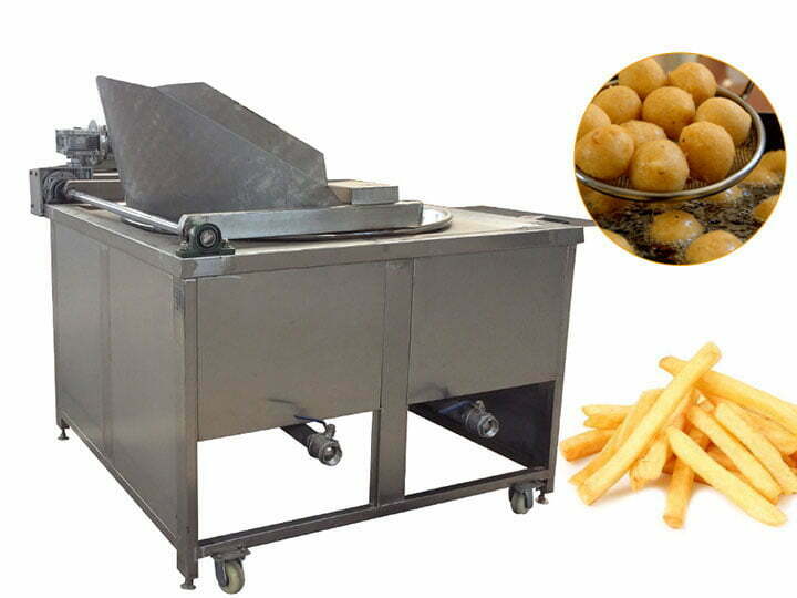 Automatic discharge deep batch fryer