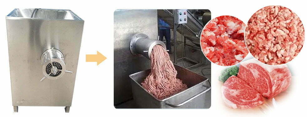 commercial chicken meat grinder mincer machine working details