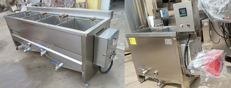 electric and gas deep frying machine