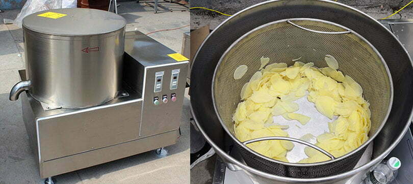 De-Oiling Machine 3 Fried food de-oiling machine