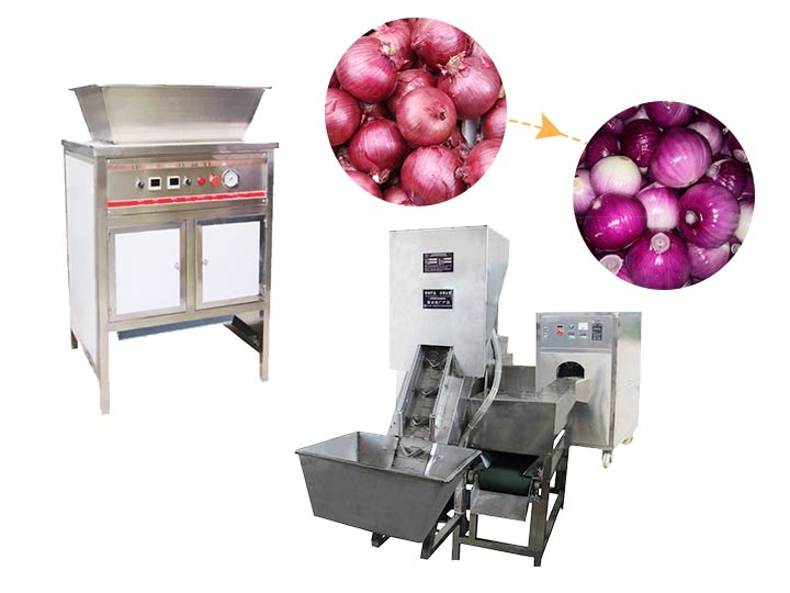 Industrial onion skin peeling machine