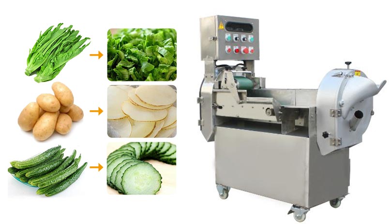 Aplicación de la máquina cortadora de patatas.