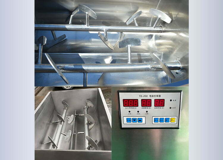 sausage meat mixing machine details