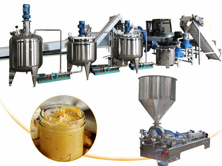 Automatic peanut butter production line