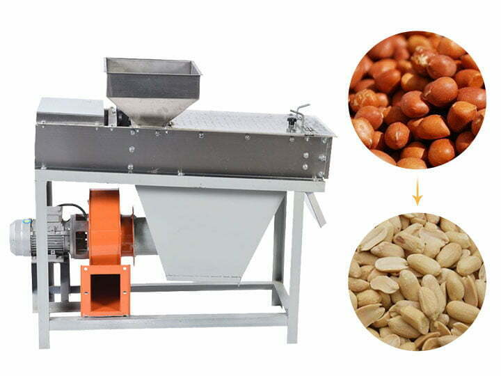 Roasted peanut skin peeling machine