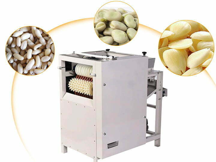 Machine humide d'épluchage d'amandes et de cacahuètes