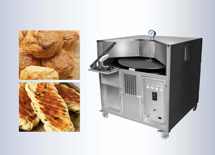 Small rotating pita bread oven