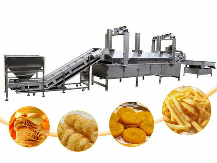 Ligne de production d'aliments frits