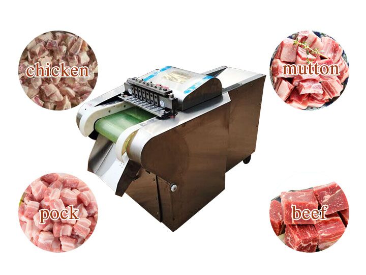 Hot sale meat cube cutting machine for home meat dicer chicken cutting  machine automatic Good after-sales service