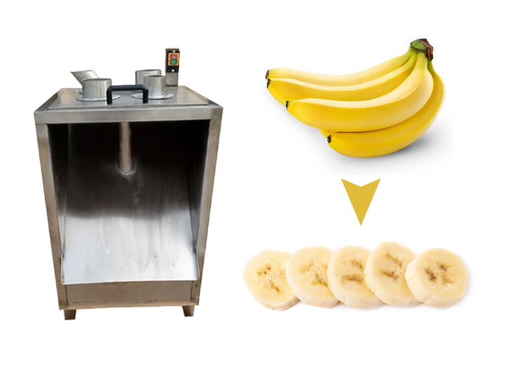 Banana slice cutting machine
