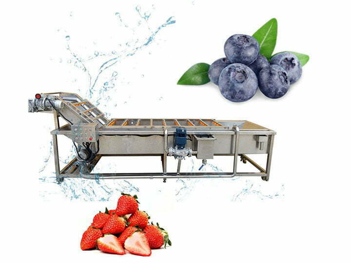 Industrial Bubble Fruit and Vegetable Washing and Drying Machine