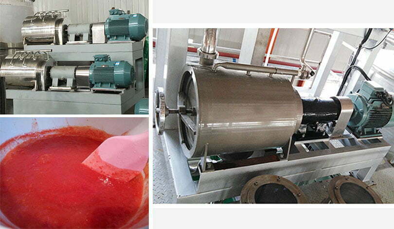 tomato sauce beating and refining machine