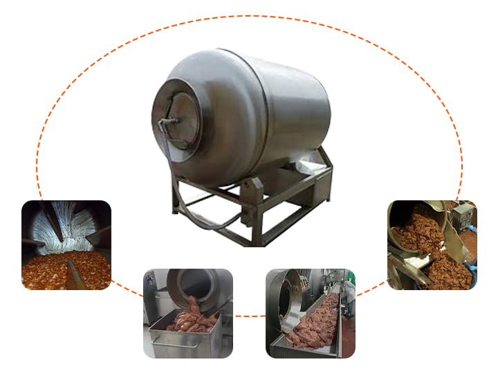 Tumbler daging vakum diekspor ke Afrika Selatan