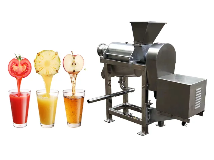 Spiral fruit juice making machine