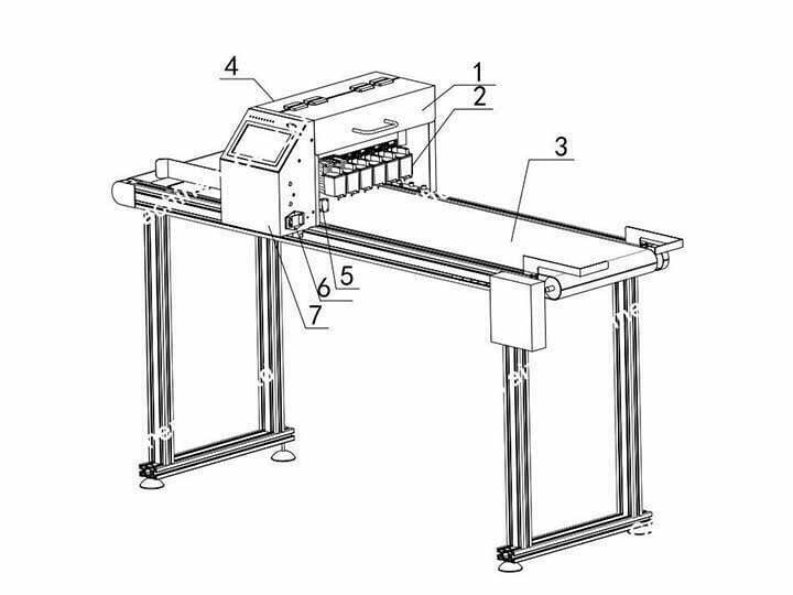 commercial egg printer machine