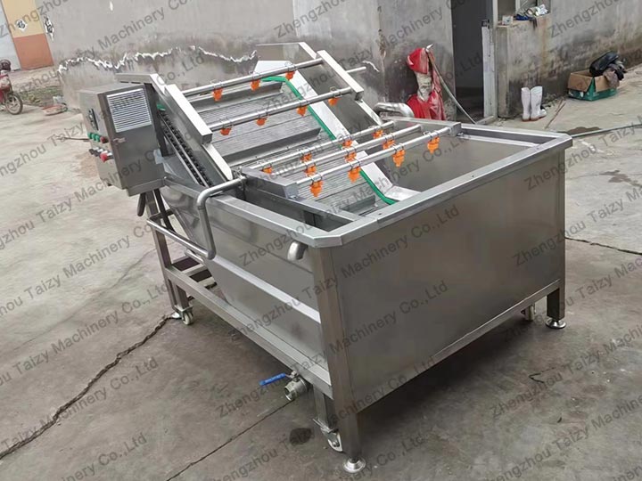 bubble washing machine for grain cleaning