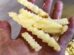 Crinkle potato slices