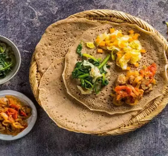 Delicious injera food