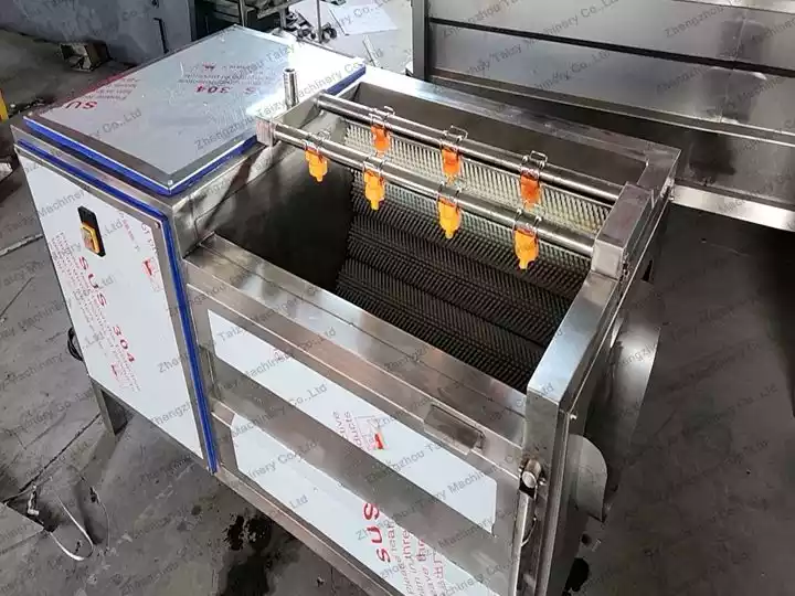 commercial sweet potato washing machine in Taizy factory