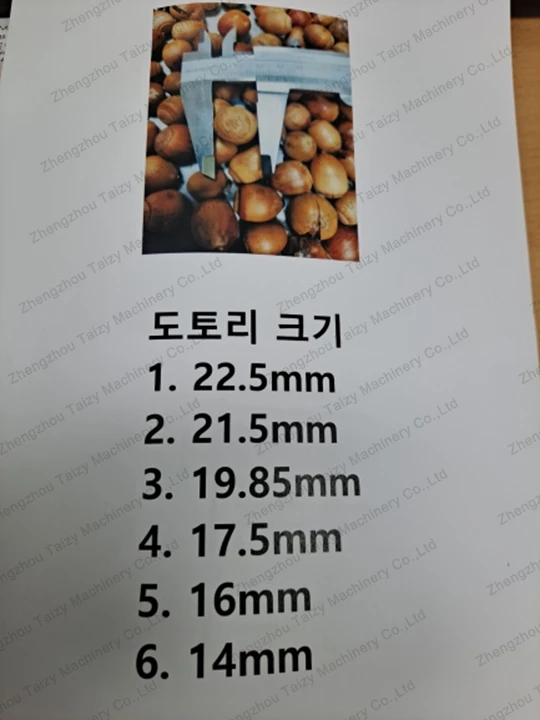 Korean customer's acorn